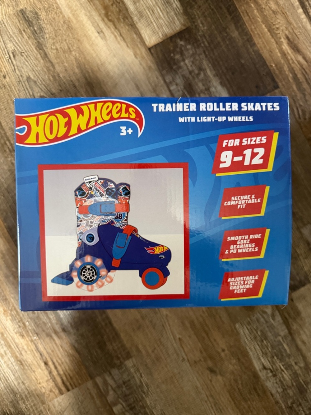 Hot Wheels Blue Trainer Roller Skates with Light-Up Wheels (Sizes 9-12)